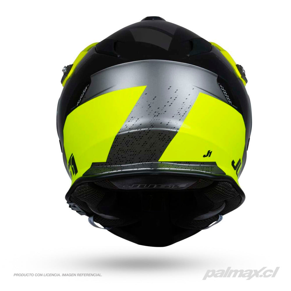 Casco multiproposito modelo J-34 Outerspace Titanium Fluo | Just 1 Racing